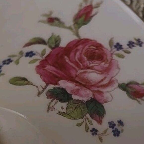 Swansea Rose (Magenta) Demitasse Cup and Saucer R139 Signed W Birbeck - Picture 13 of 14
